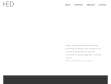 Tablet Screenshot of hedstudio.com
